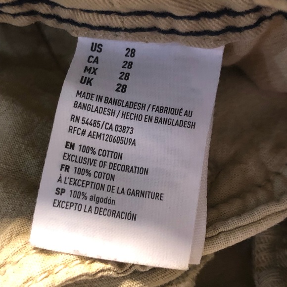 American Eagle Men’s Flat front shorts longer length size 28 - Picture 10 of 11